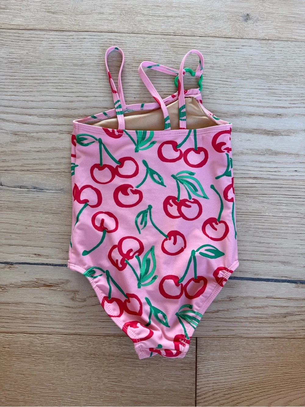 Old navy Pink Cherry Print Girls' One-Piece Swimsuit
